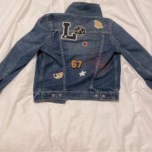 Girls denim jacket w/ patches polo Ralph Lauren